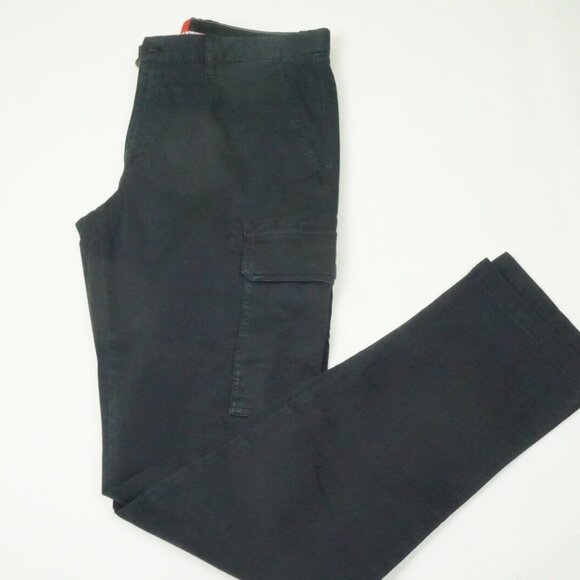 Isaia Tinto Slim Blue Cargo Cotton Blend Casual Mens Chino Pants 52R EU NEW